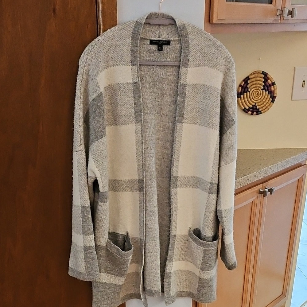 Banana Republic Merino Wool Open Front Cardigan